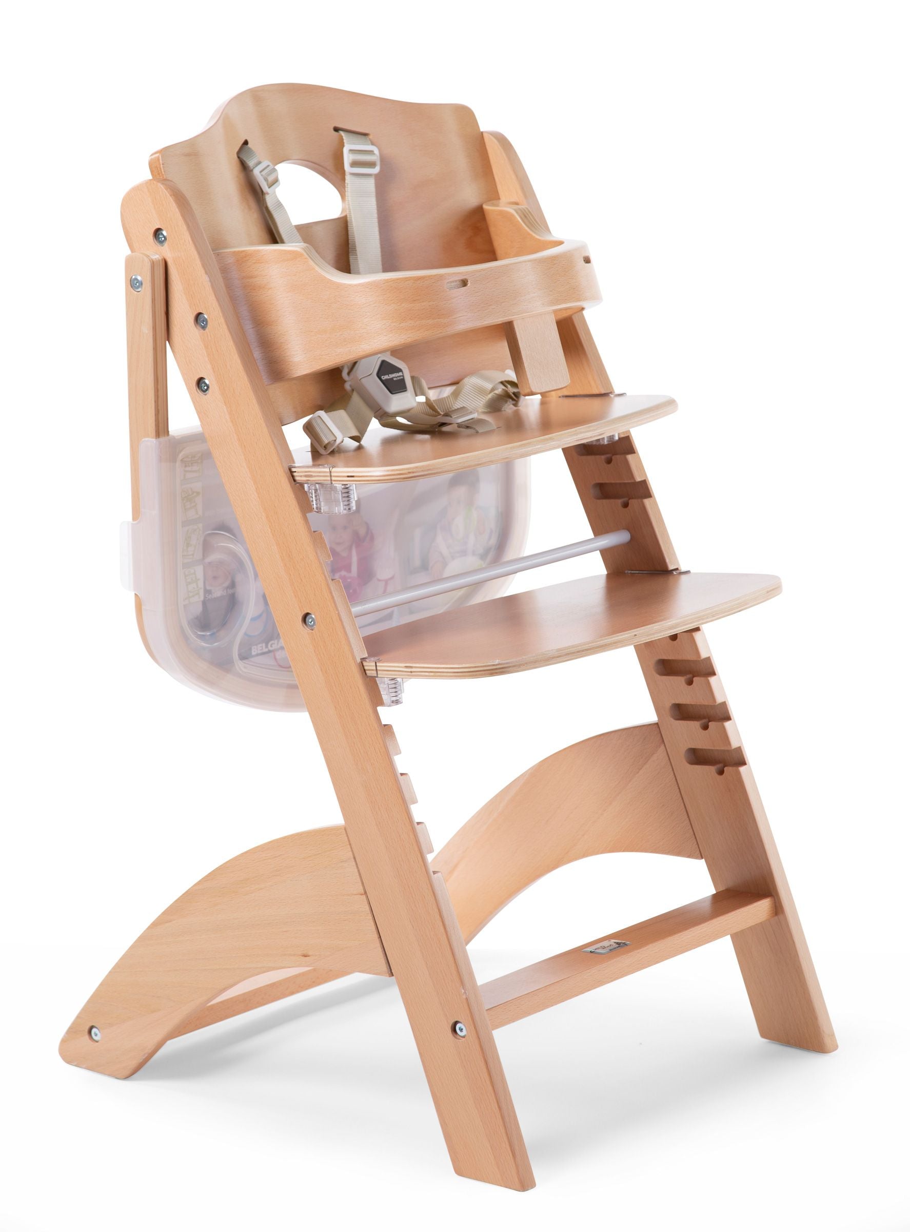 Lambda 3 Highchair + Feeding Tray - Wood Natural