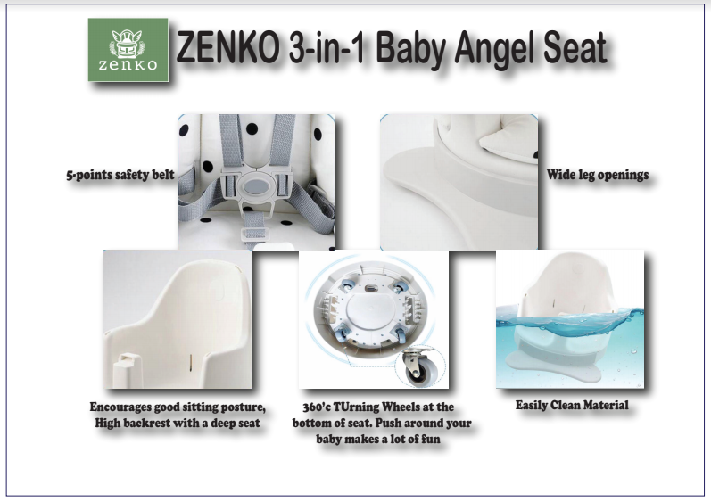 3-in-1 Baby Angel Seat