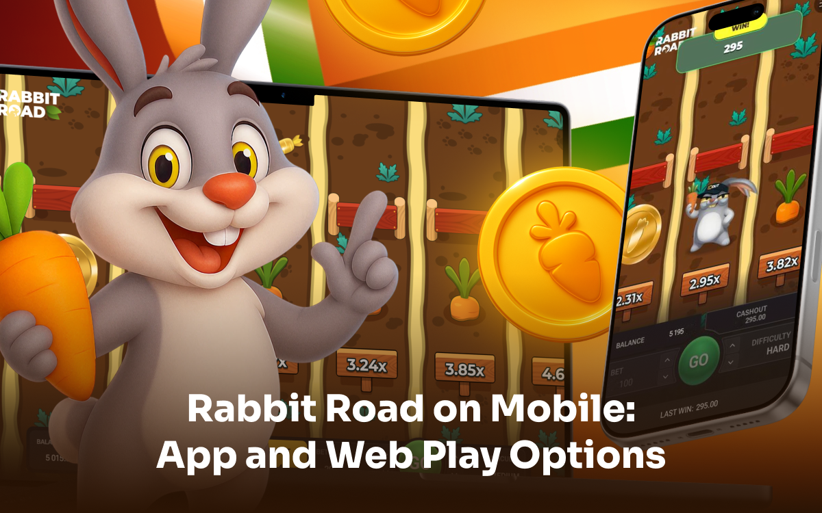 Mobile app and web play options for Rabbit Road game